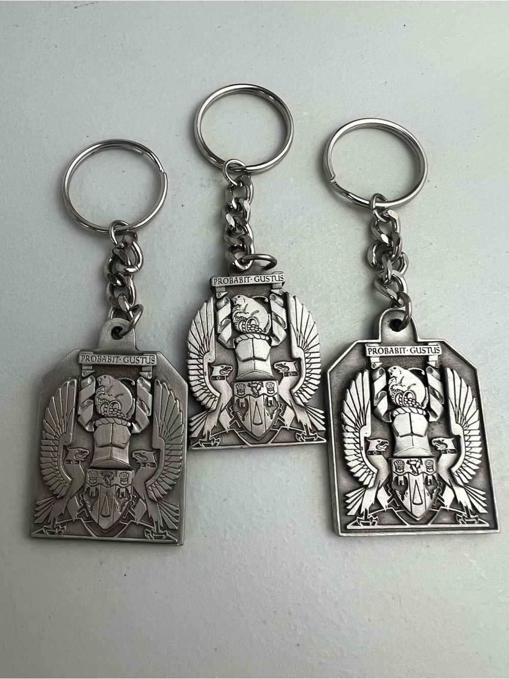 Vintage George Weston Ltd Pewter Keychain Bundle - Lot of 3